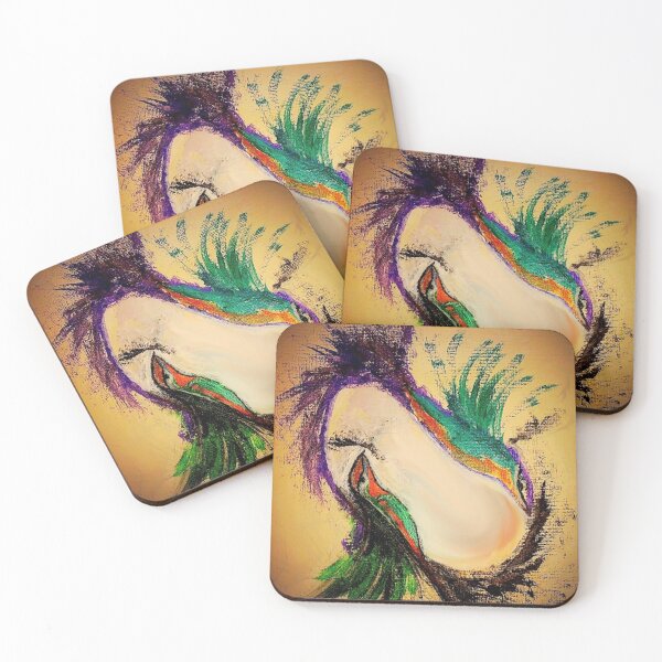 Item preview, Twin Birds Abstract Face Acrylic designed and sold by ALstarV.