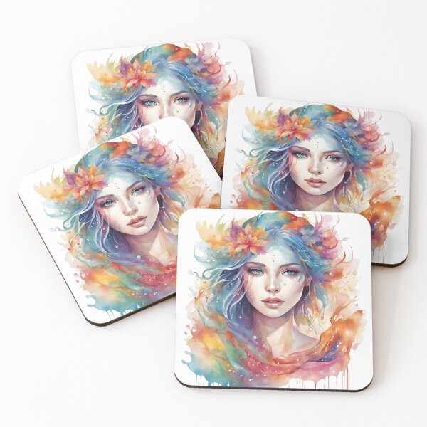 Item preview, Dreamscape Goddess – Colorful Abstract Watercolor designed and sold by PhantasiaCreate.