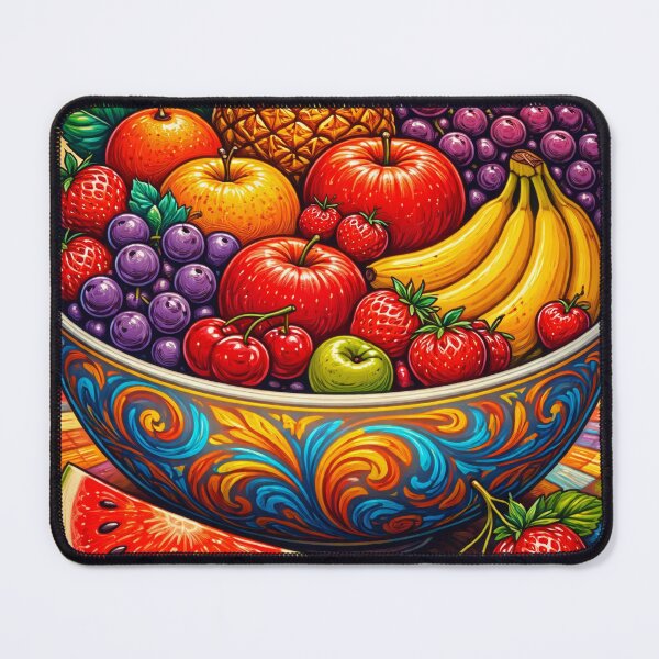Item preview, Colorful Fruit Bowl Art designed and sold by robertyarda.