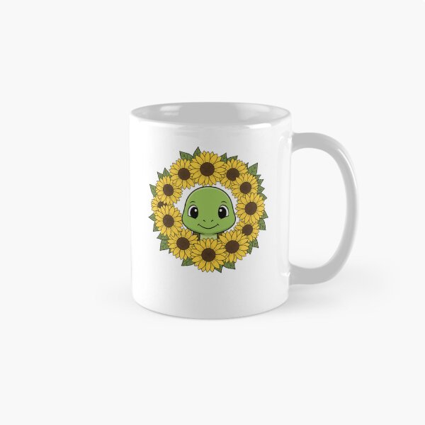 Item preview, Cute Cartoon Turtle Sunflower Floral Wreath designed and sold by k3rstman1.