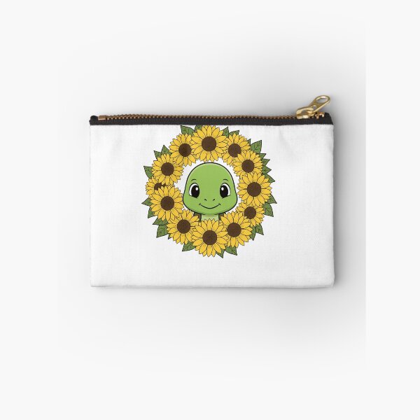 Item preview, Cute Cartoon Turtle Sunflower Floral Wreath designed and sold by k3rstman1.