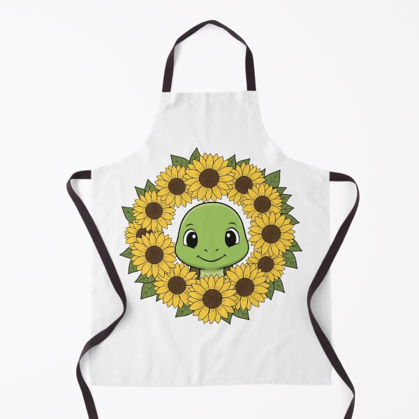 Item preview, Cute Cartoon Turtle Sunflower Floral Wreath designed and sold by k3rstman1.