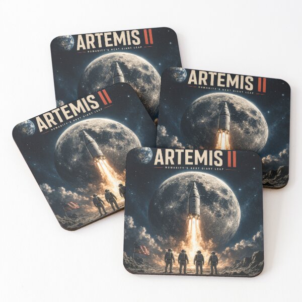 Item preview, Artemis II Epic NASA Poster – Back to the Moon Cinematic Space Exploration Art designed and sold by Kate1art.