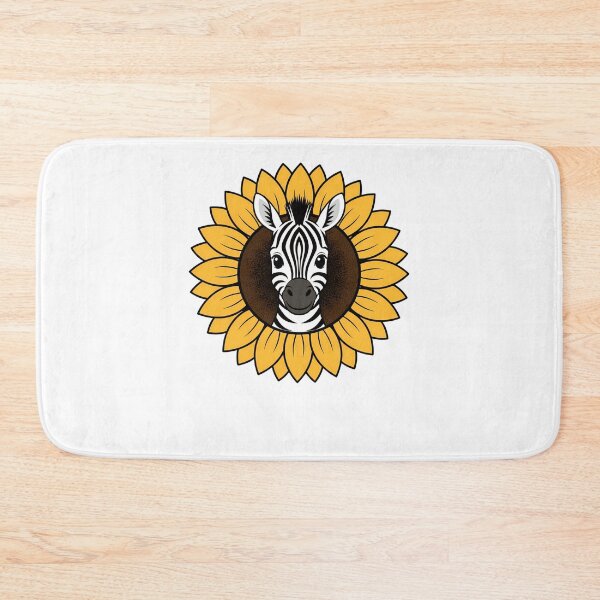 Item preview, Cute Zebra Foal Peeking from Yellow Sunflower designed and sold by k3rstman1.