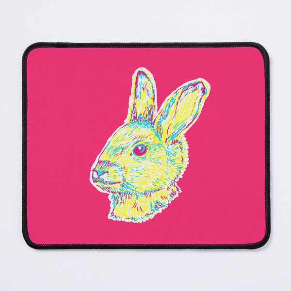 Item preview, CMY Scribble Rabbit designed and sold by TheFolkhaus.
