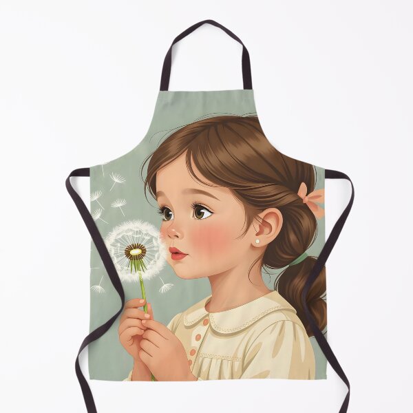 Item preview, A young girl blowing on a delicate dandelion. designed and sold by Ponted.