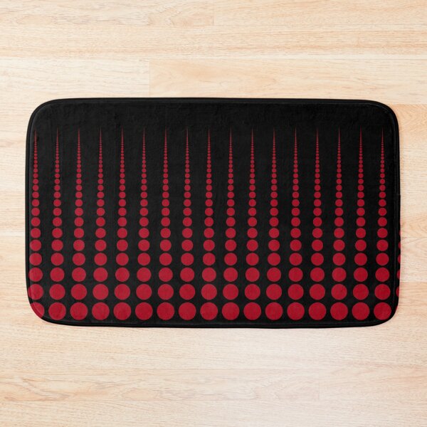 Item preview, Abstract Red Polka dots  on Black  designed and sold by POLKAIWERX.