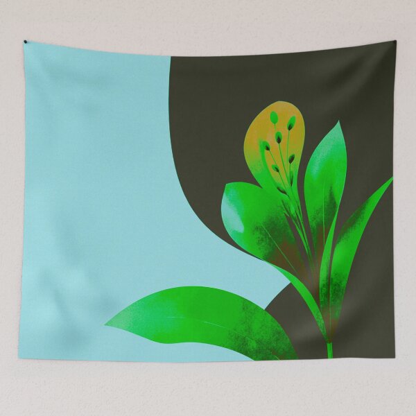 Item preview, Fresh Green Minimal Floral Art designed and sold by joycrysstudio.