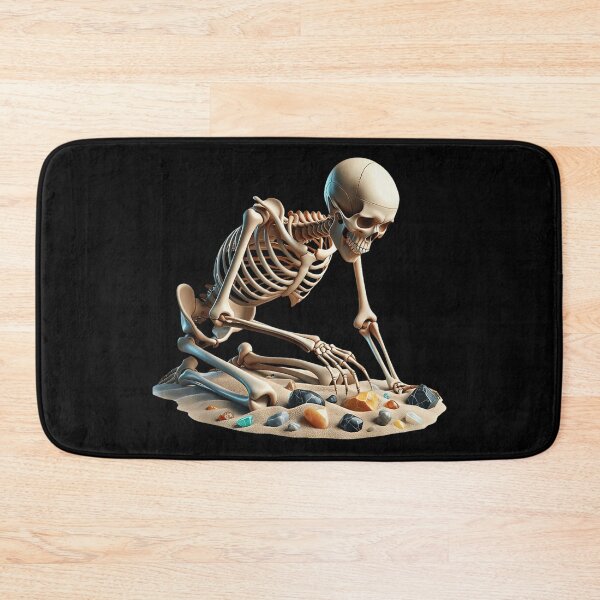 Item preview, Gothic Skeleton Digging For Crystal Gemstones Witchy Spiritual Macabre Sand Art designed and sold by DienesAngele.