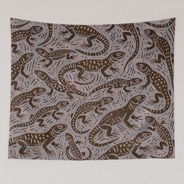 Item preview, Neon Tree Frog Pattern on Black – Tropical Frog  designed and sold by TEEJAMBOREE.