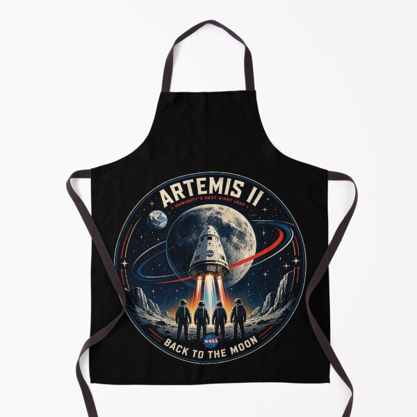 Item preview, Artemis II NASA Mission Patch Style – Back to the Moon Retro Space Badge Design designed and sold by Kate1art.