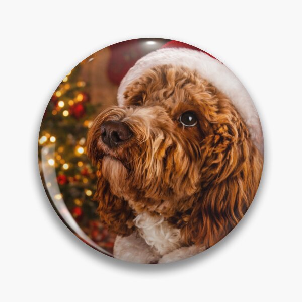 Item preview, Cockapoo Santa by the Christmas Tree designed and sold by Paul Thompson Photography.