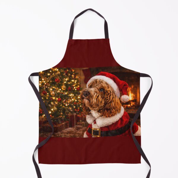 Item preview, Cockapoo Santa by the Christmas Tree designed and sold by Paul Thompson Photography.