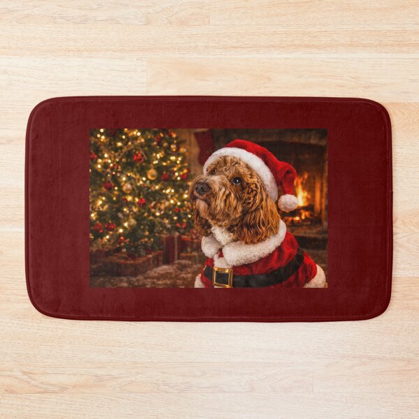 Item preview, Cockapoo Santa by the Christmas Tree designed and sold by Paul Thompson Photography.