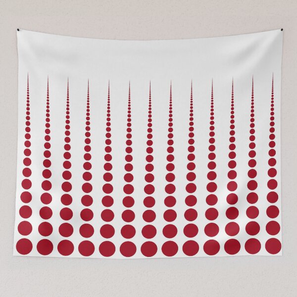 Item preview, Abstract Red Polka dots on White designed and sold by POLKAIWERX.