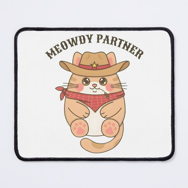 Item preview, Meowdy Partner Cute Cowboy Cat Kawaii Kitty Illustration designed and sold by haitrieuic96.