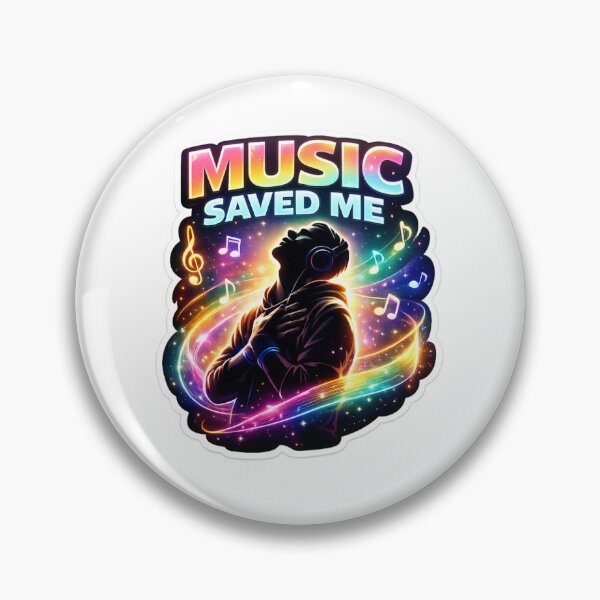 Item preview, Music Saved Me Neon Cosmos designed and sold by lorand-designs.