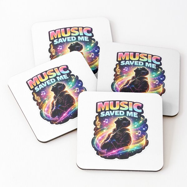 Item preview, Music Saved Me Neon Cosmos designed and sold by lorand-designs.