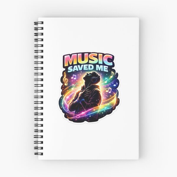 Item preview, Music Saved Me Neon Cosmos designed and sold by lorand-designs.