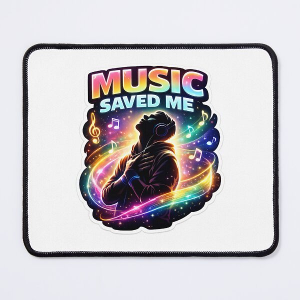Item preview, Music Saved Me Neon Cosmos designed and sold by lorand-designs.