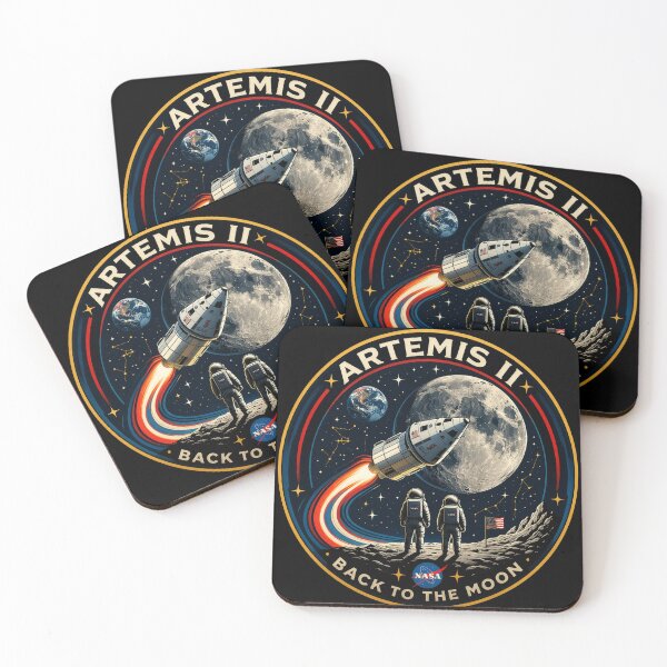 Item preview, Artemis II NASA Mission Patch Style – Back to the Moon Retro Space Badge Design designed and sold by Kate1art.