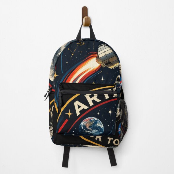Item preview, Artemis II NASA Mission Patch Style – Back to the Moon Retro Space Badge Design designed and sold by Kate1art.