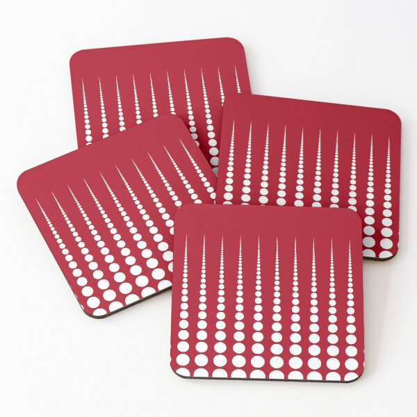 Item preview, Abstract White Polka dots on Red designed and sold by POLKAIWERX.