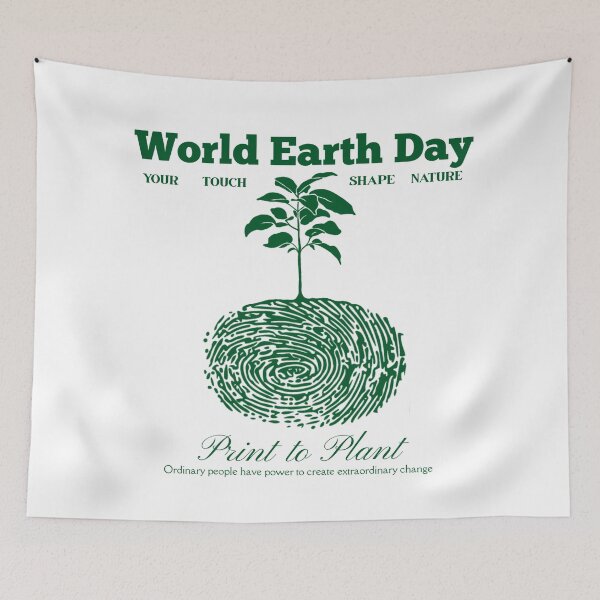 Item preview, World Earth Day Your Touch Shape Nature designed and sold by DJava-ArtO.