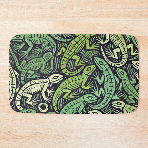 Item preview, Neon Tree Frog Pattern on Black – Tropical Frog  designed and sold by TEEJAMBOREE.