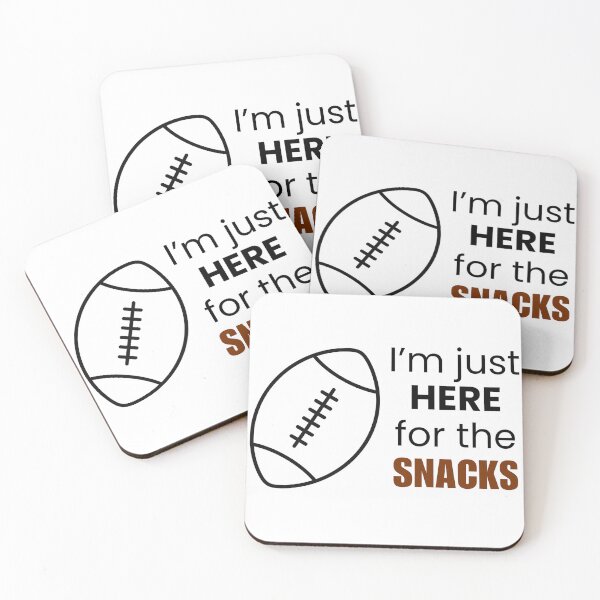 Item preview, I'm Just Here for the Snacks Funny Football Game Day designed and sold by ThatFootball12.