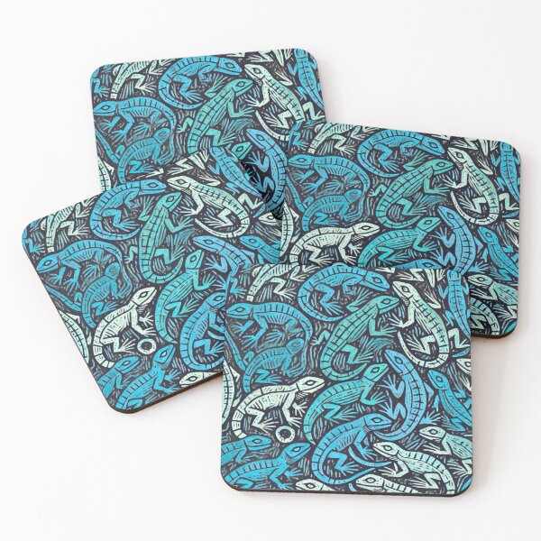Item preview, Neon Tree Frog Pattern on Black – Tropical Frog  designed and sold by TEEJAMBOREE.