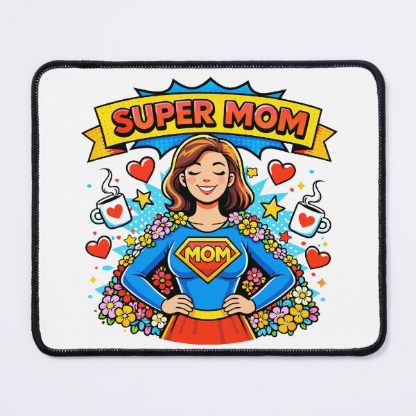 Item preview, Super Mom: The Floral Superheroine designed and sold by RoseVathRam.