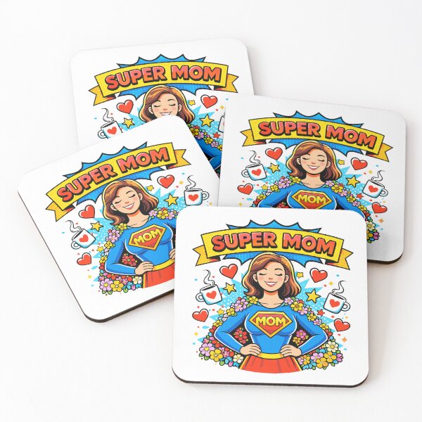 Item preview, Super Mom: The Floral Superheroine designed and sold by RoseVathRam.