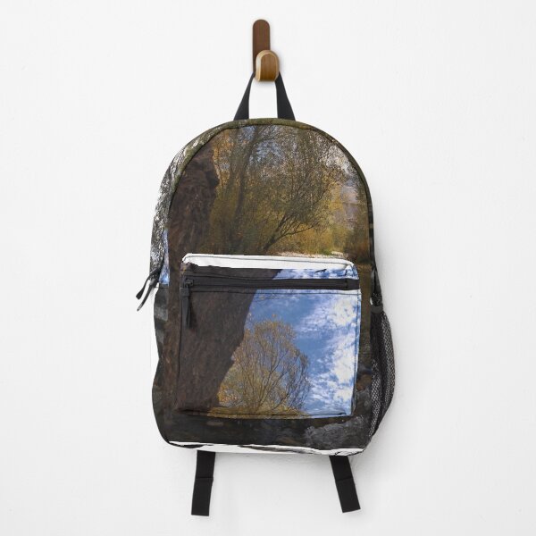 Item preview, Calm River Reflection in Autumn Forest Peaceful Nature Landscape Wall Art designed and sold by onubi.