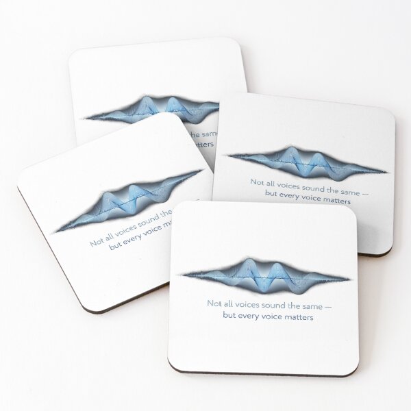 Item preview, Not All Voices Sound the Same – Every Voice Matters Sound Wave Design Blue designed and sold by Mirgonhood.