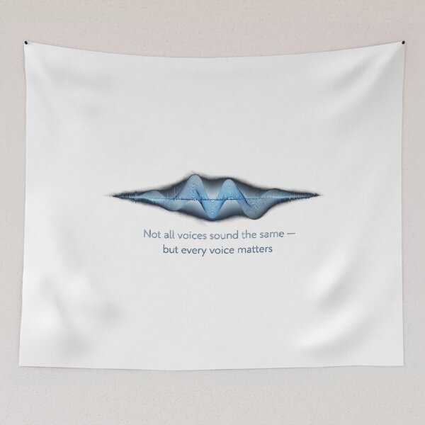 Item preview, Not All Voices Sound the Same – Every Voice Matters Sound Wave Design Blue designed and sold by Mirgonhood.