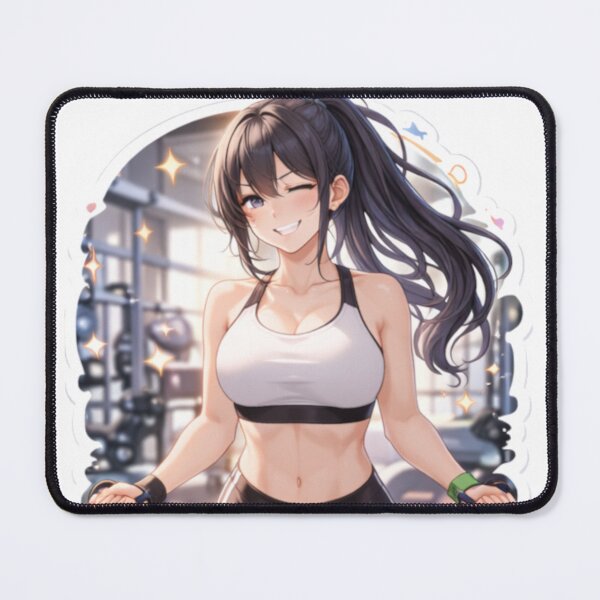Item preview, Cute Anime Sport Gym Girl Waifu  designed and sold by Ericks0087.