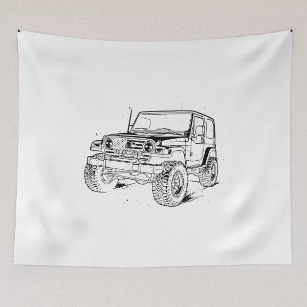 Item preview, Wrangler TJ 4x4 We The People Off-Road Patriotic Black designed and sold by Off-Road-Zone.