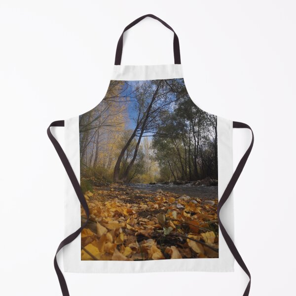 Item preview, Autumn Forest River Scene Golden Leaves Nature Landscape Wall Art designed and sold by onubi.