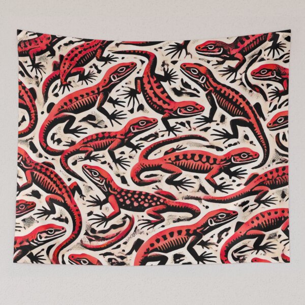 Item preview, Neon Tree Frog Pattern on Black – Tropical Frog  designed and sold by TEEJAMBOREE.