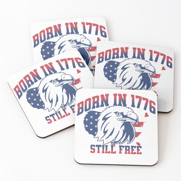 Item preview, Born in 1776 Patriotic Design, American Independence Day, USA Pride Graphic, Fourth of July Design designed and sold by TreeDoPrints.