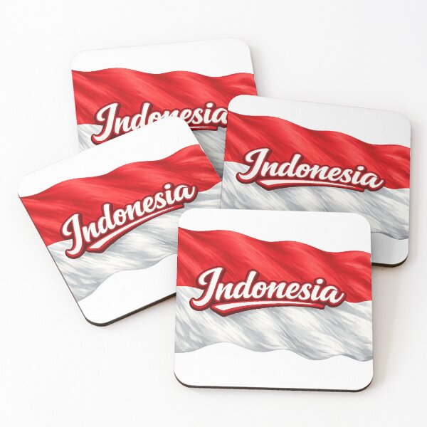 Item preview, Indonesia Flag Waving Design – Indonesian National Pride Graphic, Red and White Flag Artwork, Southeast Asia Heritage Gift designed and sold by GarnerSupplyCo.