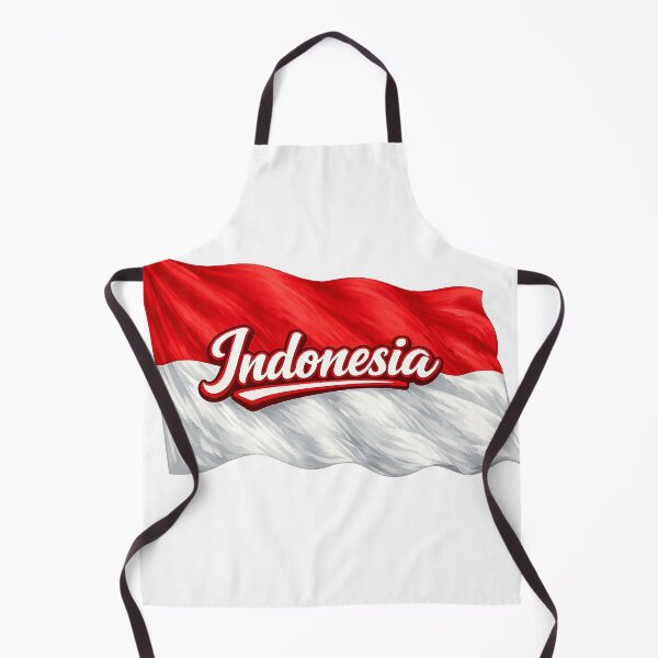 Item preview, Indonesia Flag Waving Design – Indonesian National Pride Graphic, Red and White Flag Artwork, Southeast Asia Heritage Gift designed and sold by GarnerSupplyCo.
