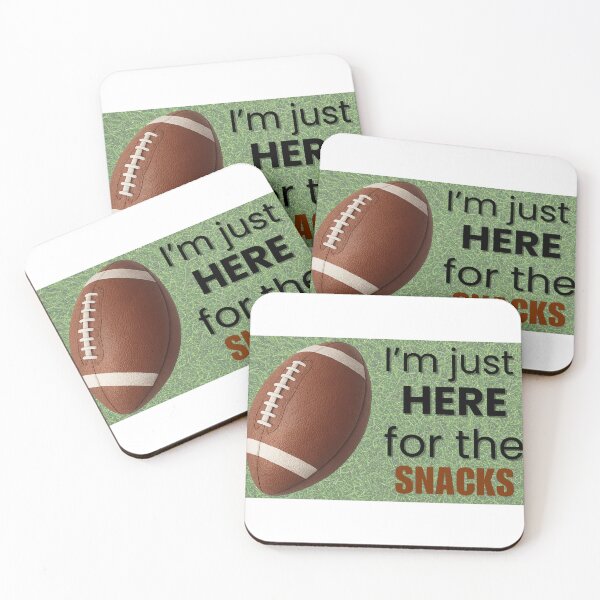 Item preview, I'm Just Here for the Snacks Funny Football Game Day designed and sold by ThatFootball12.