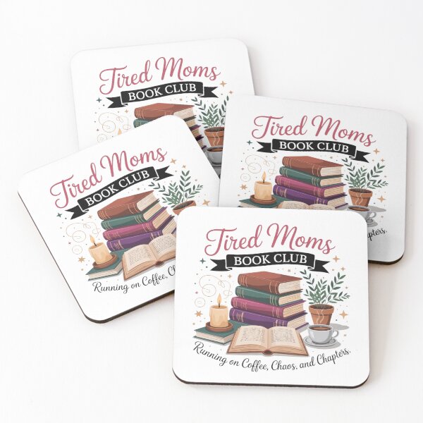 Item preview, Tired Moms Book Club – Coffee, Chaos and Chapters designed and sold by KaphzeShop.