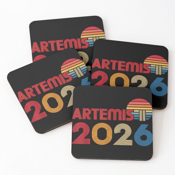 Item preview, Artemis II 2026 Space Mission Retro Sunset Moon Landing NASA Inspired designed and sold by DienesAngele.