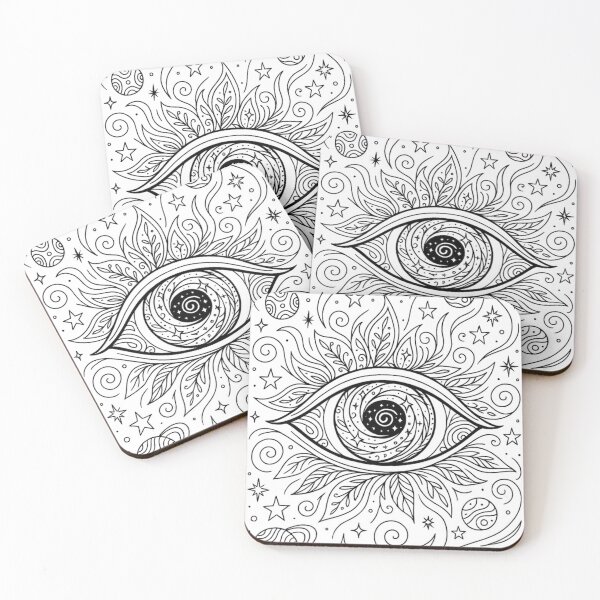Item preview, Celestial Mystic Eye with Sun and Moon Mandala designed and sold by Siriusvibes.
