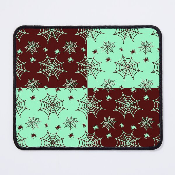 Item preview, Light turquoise and dark red interchange web pattern designed and sold by serenebookworm.
