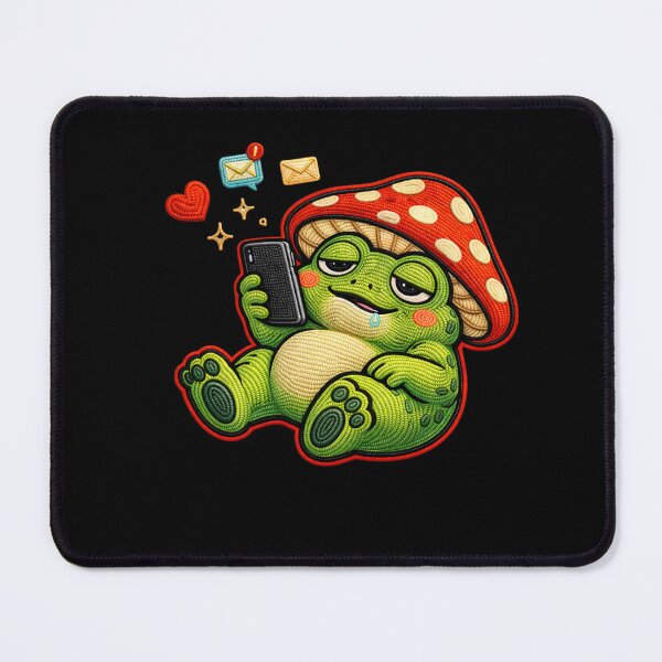 Item preview, Cute Lazy Scrolling Frog with Phone – Digital Life Aesthetic Design designed and sold by ColorSplash123.