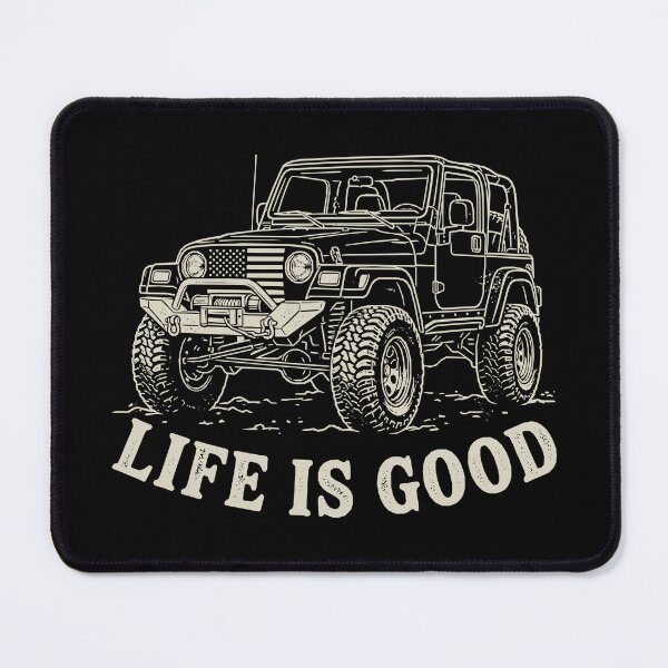 Item preview, Life is Good Wrangler TJ Off-Road 4x4 American Flag Adventure designed and sold by Off-Road-Zone.